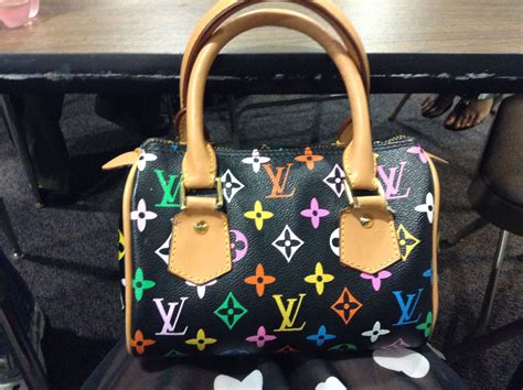 black rainbow louis vuitton bag